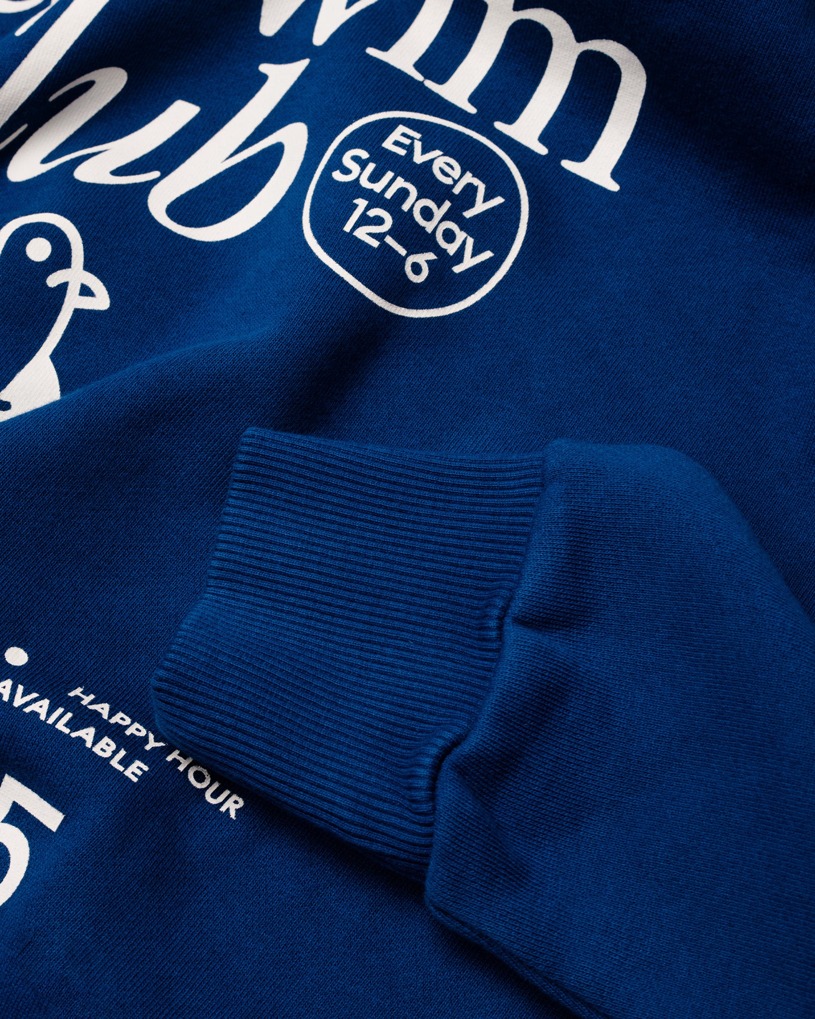 An image showing the texture on the sleeve of a hoodie.