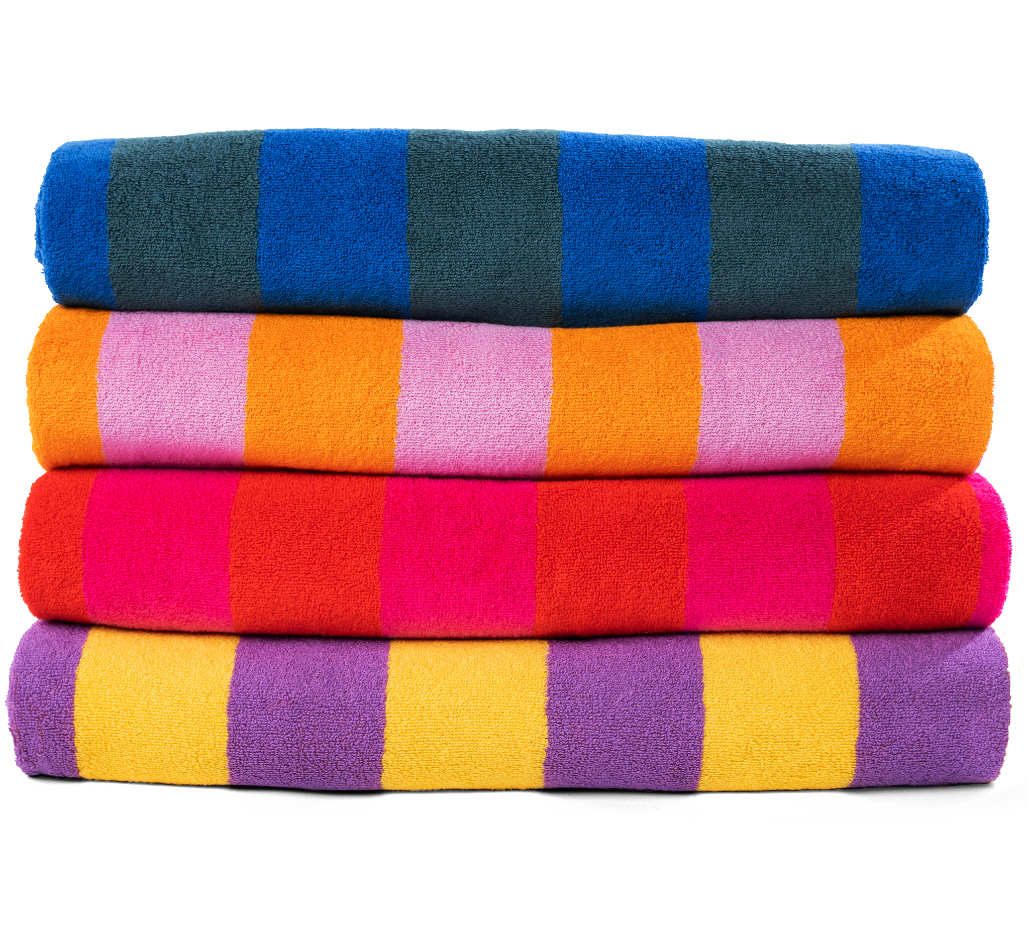 A stack of folded towels.
